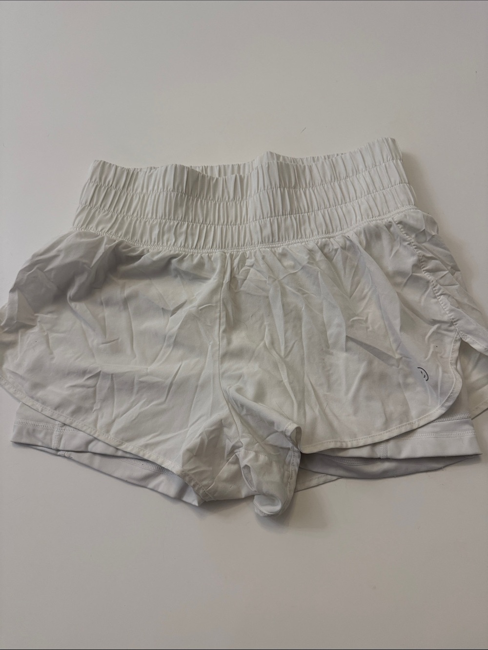 Gilly Hicks Hollister White High-Waist Athletic Shorts
